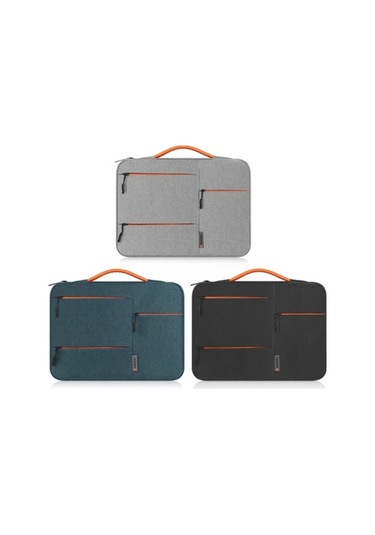 Novahub 13 Su Geçirmez İş Dizüstü Çantası, Pu Saplı, Çok Katmanlı Koruma, Siyah Siyah