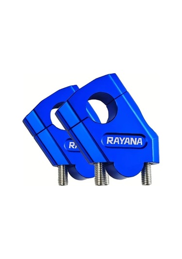 Dream011 Blue Rayana 1 Çift Alüminyum Alaşım Motosiklet Gidon Yükseltici 22mm Cnc