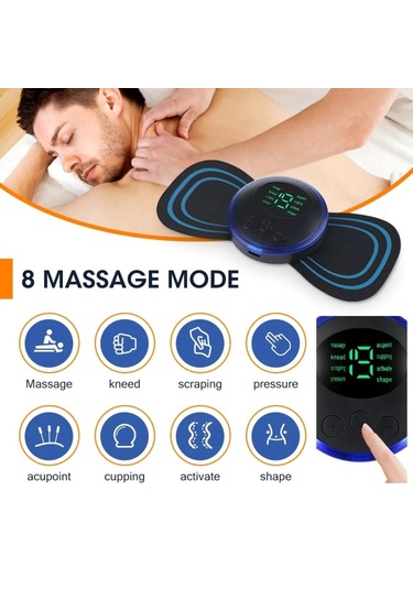 Megazone Şarj Edilebilir Ems Mini Vücut Masajı Taşınabilir Ve Şarj Edilebilir Mikro Akım Mini Boyun Masajı Elektrikli Mesaj Cihazı Pakistan'da Çok Renkli