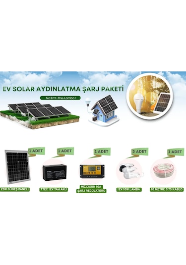 Hobi Bahçeleri İçin Güneş Enerjili Lamba Ve Şarj Seti