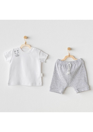 Andywawa Basic 2'li Bebek Takımı Ac25894 Gri Melanj
