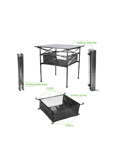Homyl Döngü Askıları Ile Masa Altında Saklama 48cmx48cmx20cm Siyah Çok Renkli