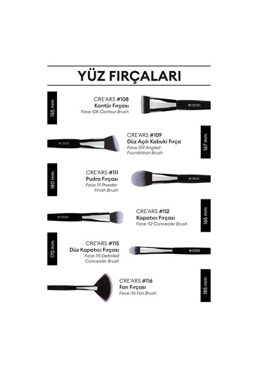 Cre'ars Angled Foundation Brush 109