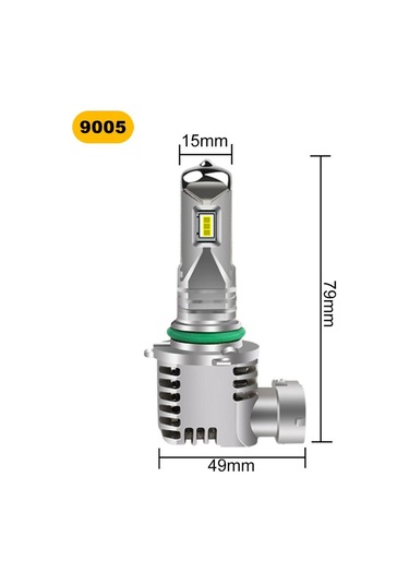 2 Adet H7 Csp Led H4 Kablosuz 50 W 10000lm Canbus Araba Farlar H1 H3 H11 9005 Hb3 9006 Hb4  Hi/lo Işın Moto Farlar Sis Lambası 6000 K Beyaz 9005 Hb3