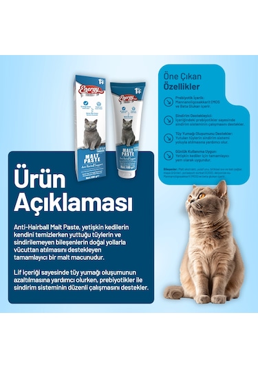 Yetişkin Kedi Malt Paste 100 G - 48 Adet