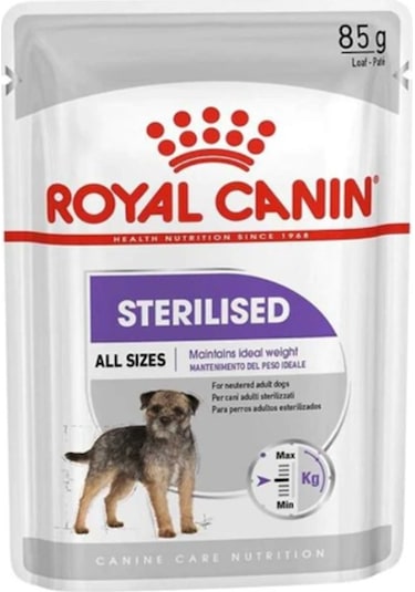 Royal Canin Sterilised Kısırlaştırılmış Yetişkin Köpek Maması 12 x 85 G