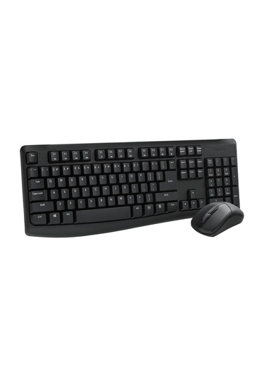 Rapoo X1800pro 13387 Kablosuz Tr Klavye Mouse Set Siyah Optik