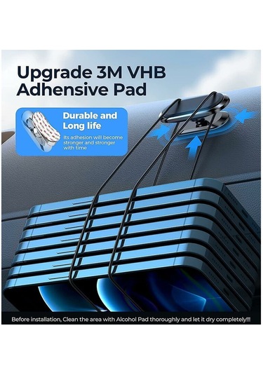 Manyetik Araç Telefon Tutucu, Evrensel Güçlü Mıknatıslı Araç Tutucu, Gösterge Paneli 360 Dönme-thind Diğer