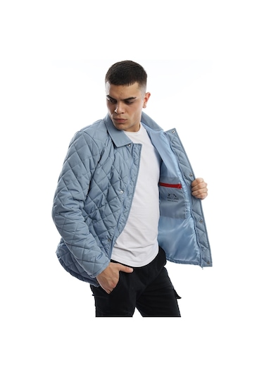 Polo State Erkek Baklava Desenli Mont Mavi