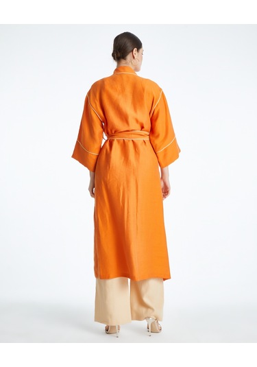 Kadın Biyeli Kap - Bağlama Kemer Detaylı - Modern Ve Şık - Günlük Ve Özel Günlerde Kullanım İçin Kap Orange Turuncu Kadın Biyeli Kap - Bağlama Kemer Detaylı - Modern Ve Şık - Günlük Ve Özel Günlerde Kullanım İçin Kap Orange Turuncu