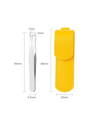 Homyl Vücut Yüz Kaş Için Suya Dayanıklı Burun Saç Cımbız Gümüş