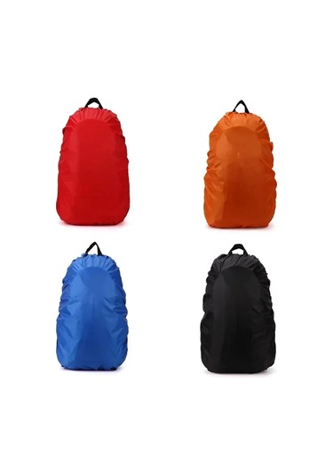 Sırt Çantası Yağmur Kapağı 2 Pcs Yürüyüş, Kamp Gray, 1525l İçin Ayarlanabilir Açık Hava Aksesuarları Antrasit - Gri