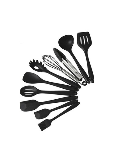 Novahub 10 Parçalı Kırmızı Silikon Mutfak Seti: Yapışmaz Pişirme Aletleri Kırmızı, Pratik Ve Dayanıklı Kırmızı