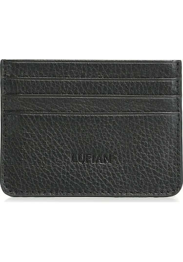 Lufian Alferd Erkek Deri Kartlık Siyah Siyah 112240008100100 Siyah
