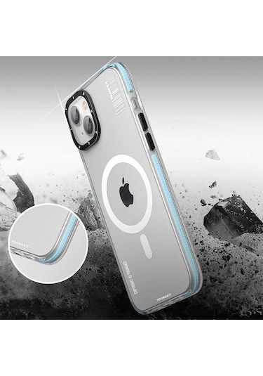 Youngkit iPhone Uyumlu 14 Kılıf Magsafe Şarj Özellikli YoungKit Exquisite Serisi Kapak