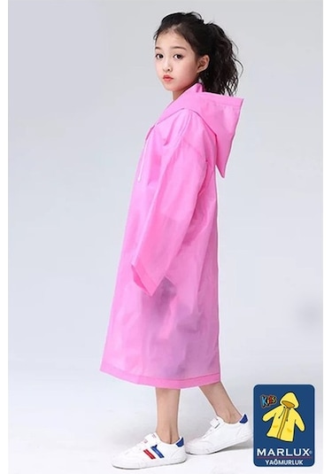 Pembe Çocuk Yağmurluk Pembe