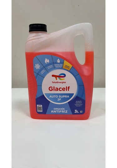 Total Glacelf 2 F Supra Organik Kırmızı Antifriz 3 Lt X 5 Adet