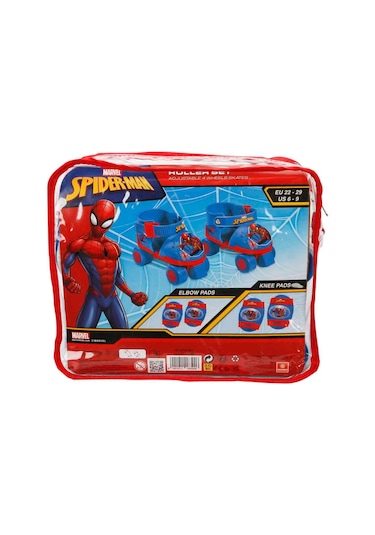 Spiderman Çantalı Dizlik Ve Dirseklikli 4 Teker Paten Seti - 22 - 29 Numara İçin Ayarlanabilir Çok Renkli Spiderman Çantalı Dizlik Ve Dirseklikli 4 Teker Paten Seti - 22 - 29 Numara İçin Ayarlanabilir Çok Renkli