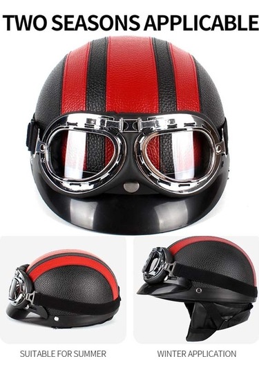 Bsddp A0318 Gözlüklü Pu Kask, Boyut: Bir Boyut Siyah Pembe Siyah Pembe