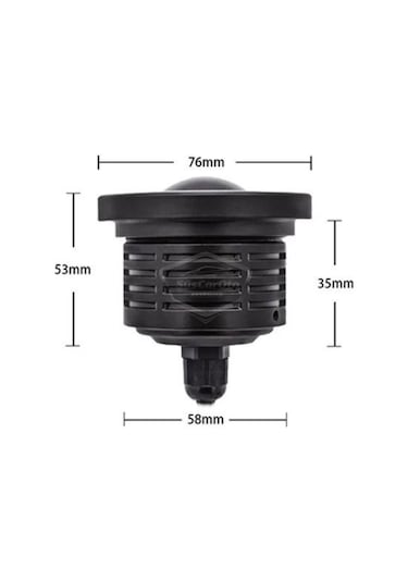 Peugeot Boxer Uyumlu Üniversal Mercekli Angel Sis Farı Metal Su Geçirmez 76 Mm Buz Mavi Halkalı Gündüz Farı Angel Eyes 2 Adet 00 Şüscaroto Aksesuar