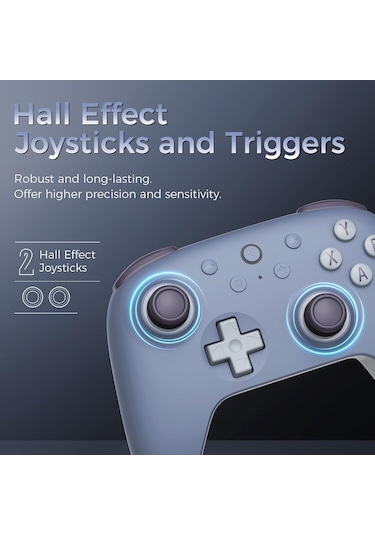 8bitdo Ultimate 2c Kablosuz 2.4g Oyun Kolu Blueberry Koyu Mavi