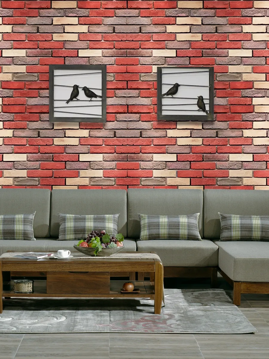 Frays Decor Kendinden Yapışkanlı Duvar Kağıtları Pvc 50x280 Cm Tuğla 306195860