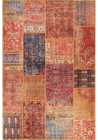 Artloop Jazz Şönil Dokuma Pamuk Polyester Multi Halı Al 16