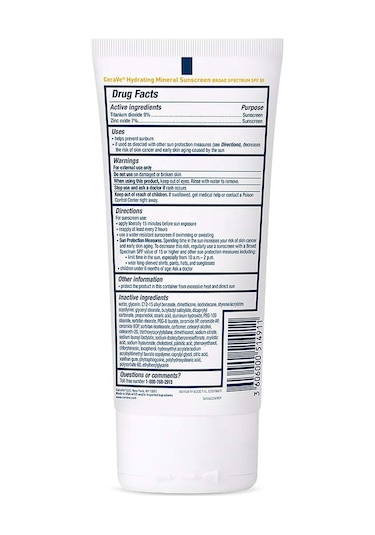 Cerave Nemlendirici Mineral Vücut Güneş Kremi SPF50 150 ML