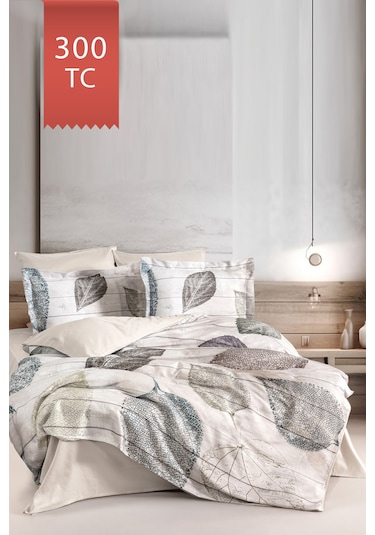 Varol Royal Saten 300tc Nevresim Takımı Çift Nevresimli Family Size - Folia Çok Renkli