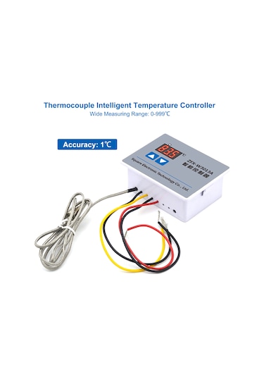 Lemestar Zfx-w3013a 0-999 Dijital Sıcaklık Kontrol Cihazı, Abs Malzeme, Ateş Korumalı, 220v 2200w Bitkisel Yağ Ocağı Kontrolörü