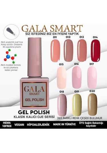 Gala Smart Classic Kalıcı Oje 10 Mle No:009