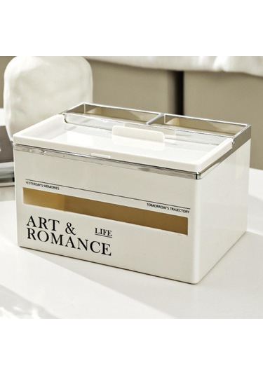 Suntek Mendil Kutusu Tutucu Banyo Tuvalet Kağıdı Mutfak Sütlü