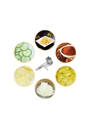 Peynir Grater Domory Konteyner Paslanmaz Çelik El Krank Döner Parçalı, Boyut:3-4 Delikli Diğer