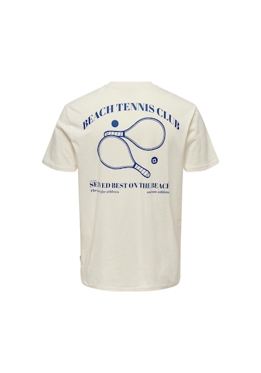 Only Erkek Beyaz T-shirt 22026062 Beyaz