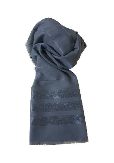 Avandia Desenli Joker Şal Indigo