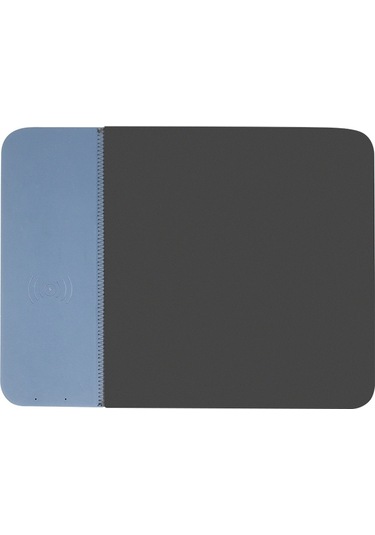 Ojd-36 Qı Standart 10w Aydınlatma Kablosuz Şarj Cihazı Kauçuk Mouse Pad, Boyut: 26.2 X 19.8 X 0.65cm Mavi