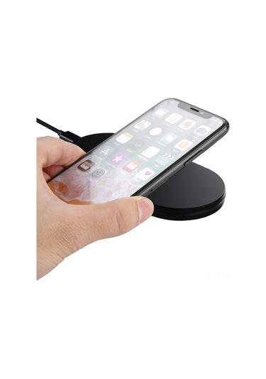 Dofolink Slim Qı Kablosuz Şarj Aleti 5w-10w Hızlı Şarj, Aşırı Gerilim Ve Akım Korumalı, İphone Ve Samsung Uyumlu Siyah