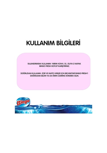 Bingo Fresh Yüzey Temizleyici Mutlu Yuvam 2500 ML