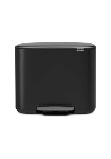 Bo Çöp Kovası, Pedallı, 36lt - Mat Siyah Mat Siyah