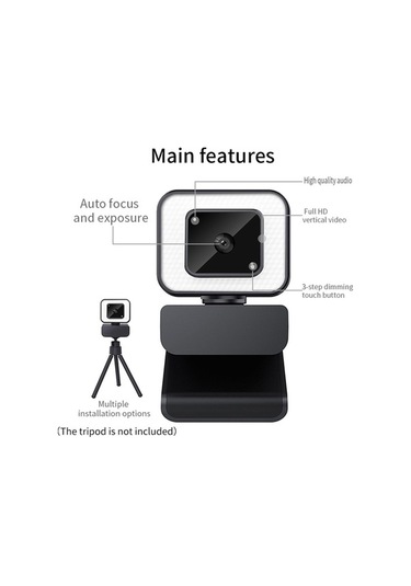 Dancemonkey 2k Usb Web Kamera - Geniş Açı, Otomatik Odaklama, Gürültü Azaltmalı Mikrofon İle Gece-gündüz Net Görüntü