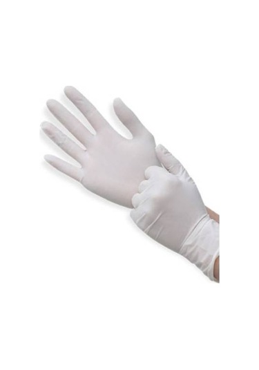 Dolphin Tek Kullanımlık Lateks Beyaz Pudralı Large Muayne Eldiveni - 20 x 100'lü Paket / Koli
