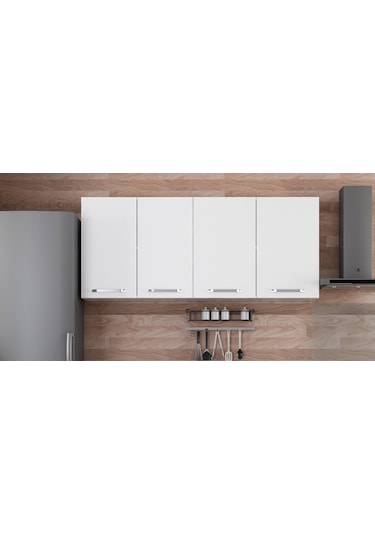 Minar 170 Cm Mutfak Dolabı Beyaz 170-B2-Üst Modül Beyaz