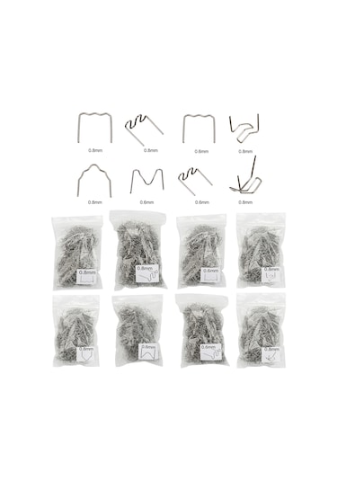 Springsun Araba Tampon Plastik Kaynak Makinesi İçin 0.8mm 100 Adet Dış Köşe Çivi Paslanmaz Çelik