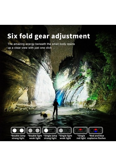 Maoyaya Yüksek Parlaklık Edc El Feneri 90 Derece Dönebilir Mini Fener 6 Modelli