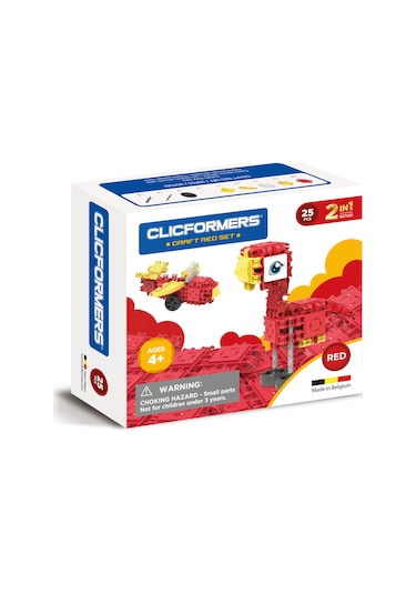 Clicformers Craft Red Set 25 Parça