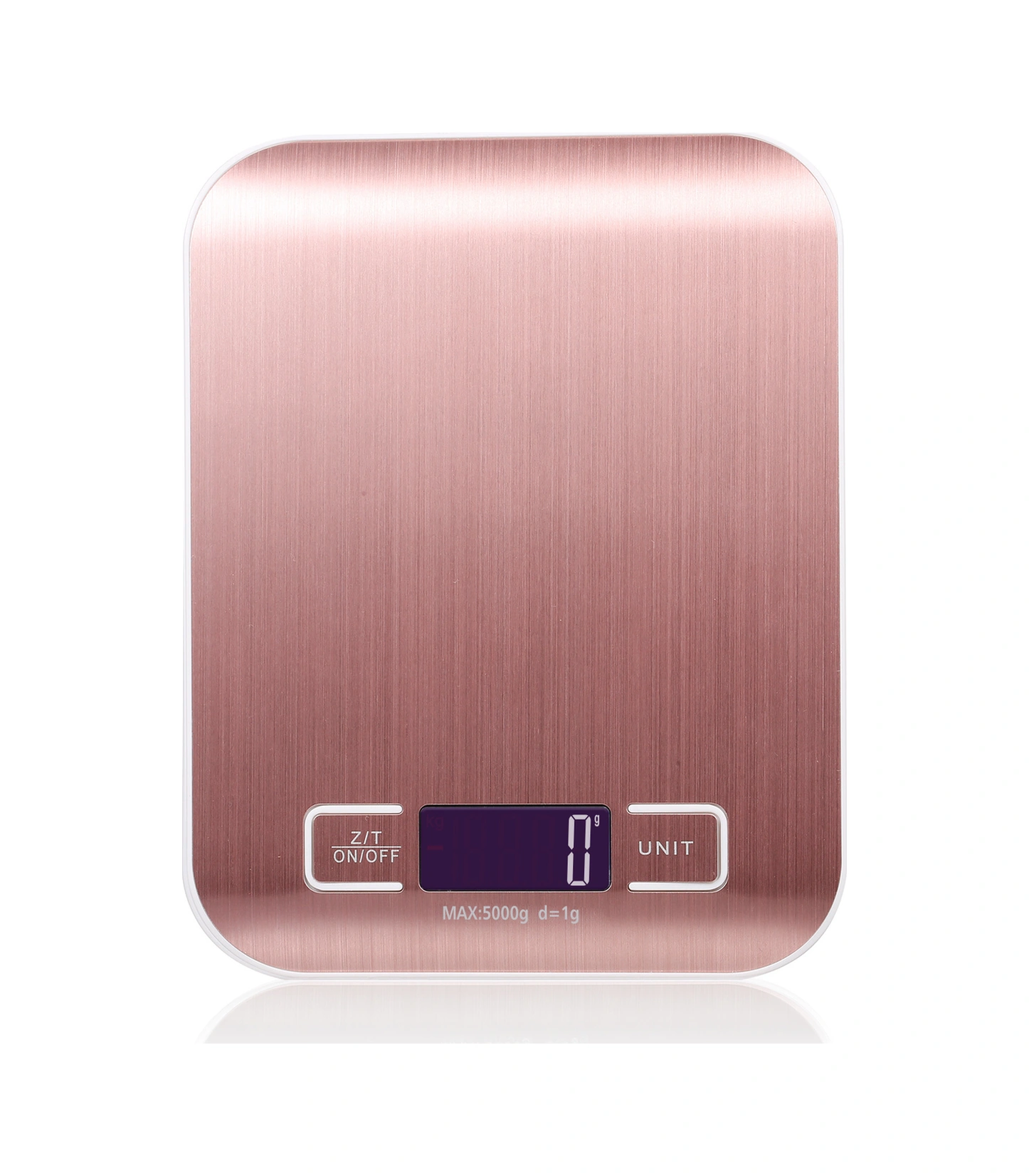 Hombey Mutfak Terazi Gül Altın Rengi Pilli 5kg/1g Hassasiyetli Abs+paslanmaz Çelik Pil Dahil Değil Çok Renkli