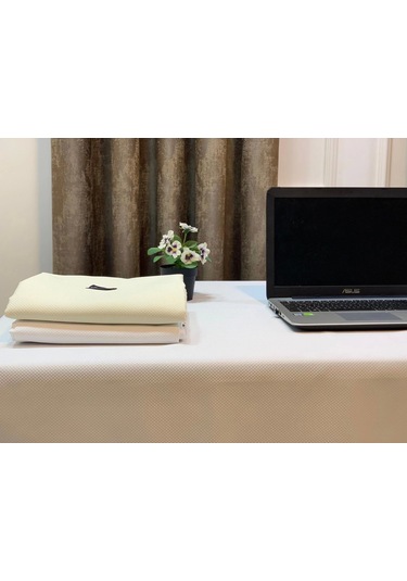 Nivemeshome Beyaz 140x220 Masa Örtüsü Beyaz