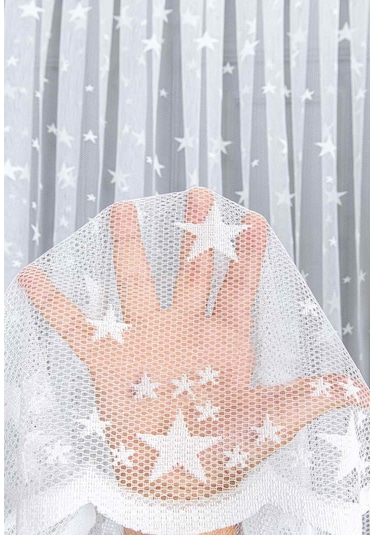 Evdepo Home Kullanıma Hazır Örme Tül Perde (541909320)