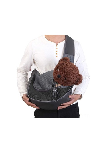 Dianziye Köpek Ve Kedi Taşıma Çantası, Dışarıda Gezmeler İçin Ayarlanabilir Askılı Sırt Çantası, Siyah, Oxford Kumaş Çok Renkli