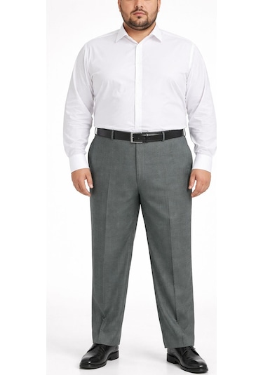 Classics Men Caserta Büyük Beden Erkek Kumaş Pantolon - 7561 Yeşil